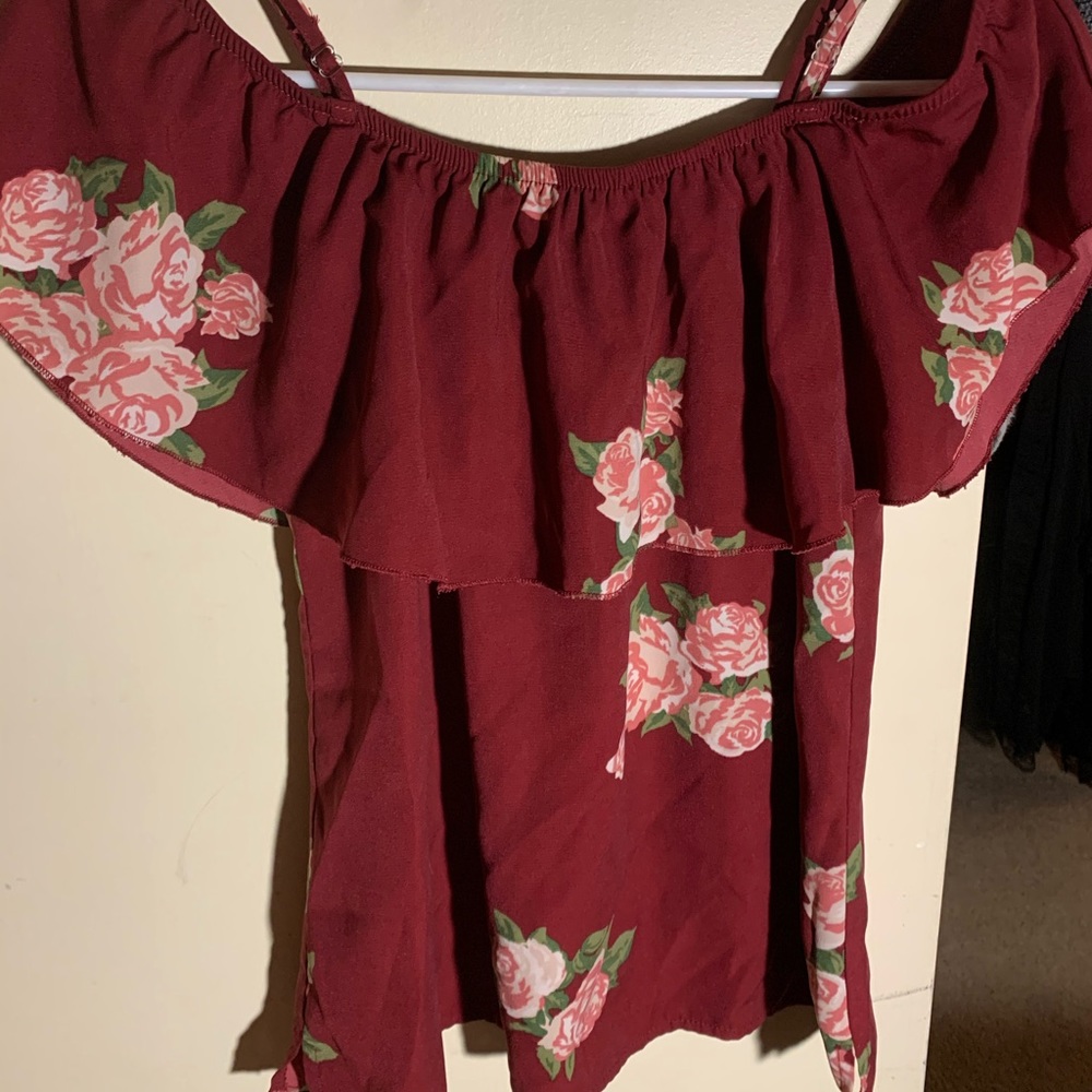 Floral Drop Shoulder Top